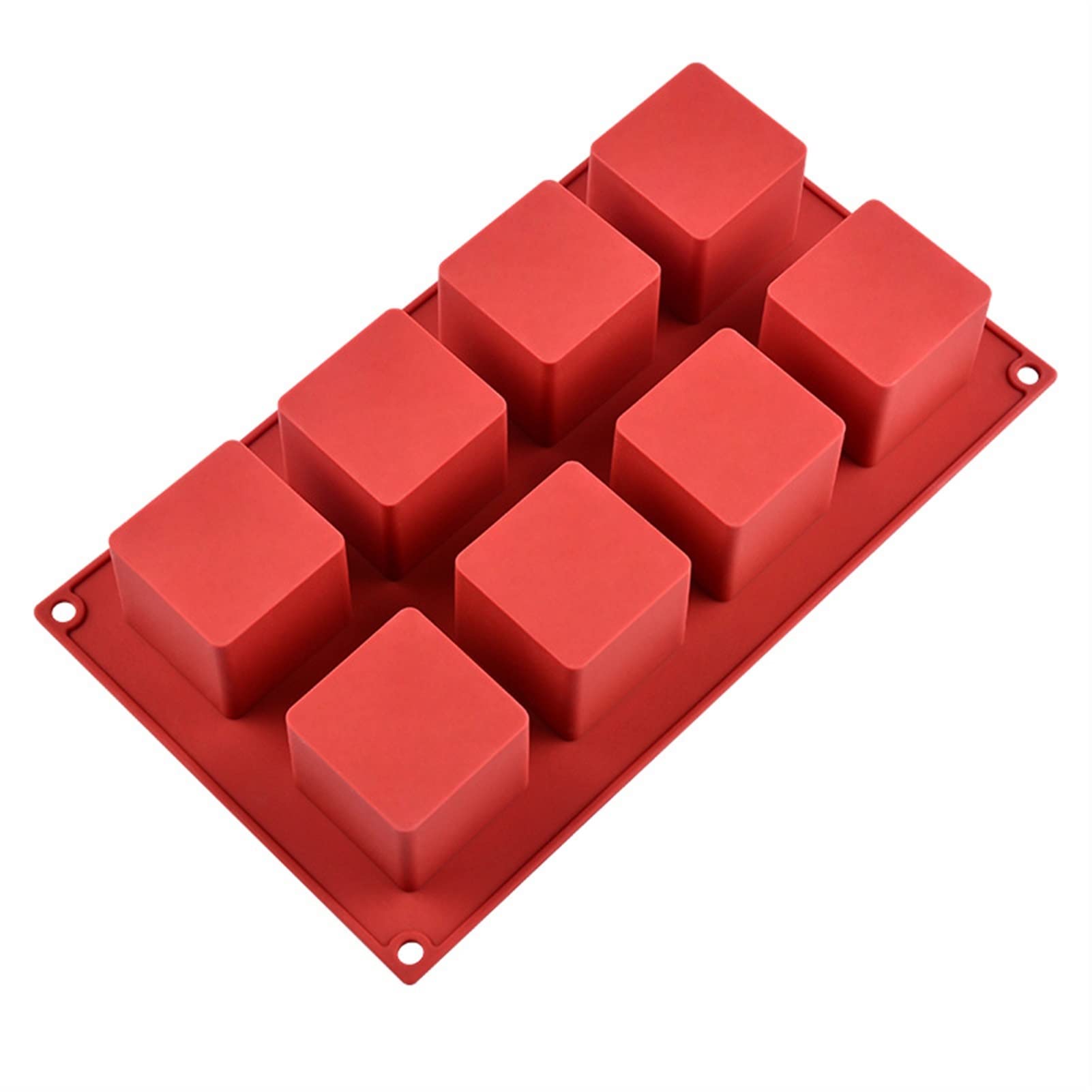 CAREG 8 Cavity Square Silikon Seifenform