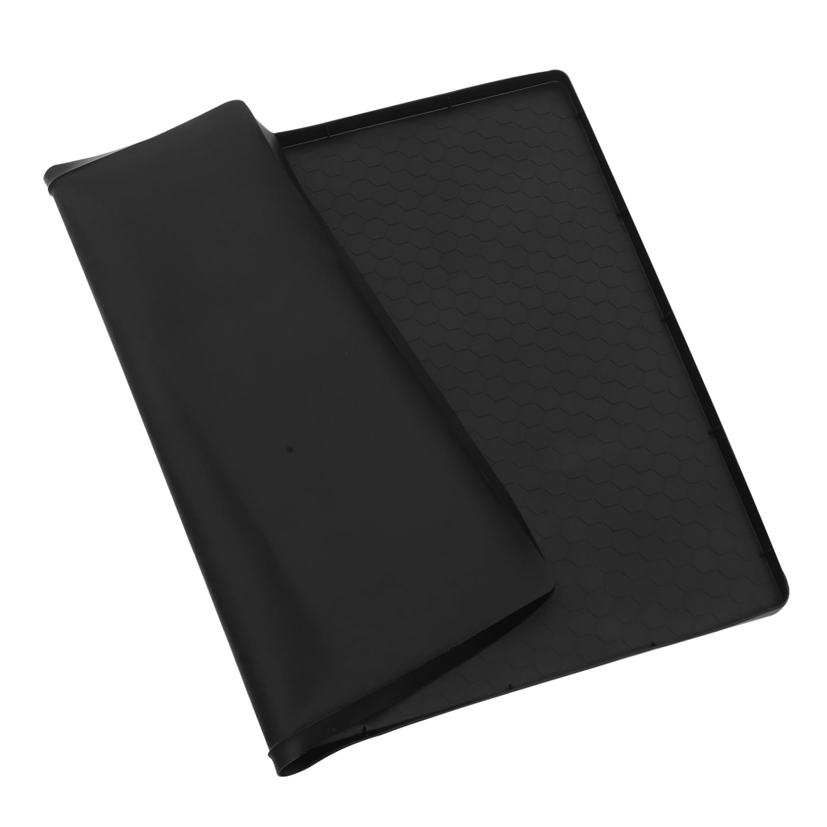 Tappetino Sottolavello 60x60 Cm in Gomma Nera Fori di Drenaggio, Rivestimento Protettivo per Mobili Cucina e Bagno, Facile da Pulire e Resistente