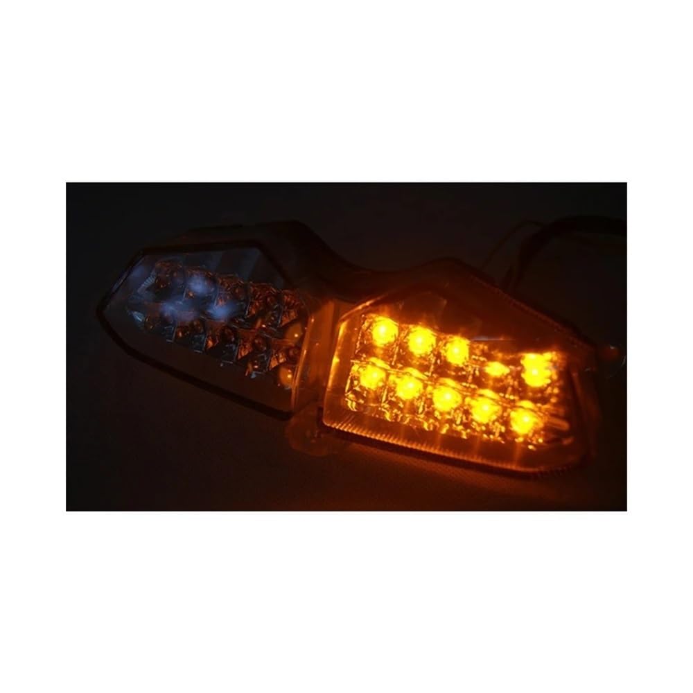 Nisza Indicatori Direzione Posteriore A Led Fanale Posteriore Freno Indicatore Direzione Lampeggiante Luce Integrata Trasparente 2003 2004 2005 Per Y&amaha YZF R6 RJ05 RJ09