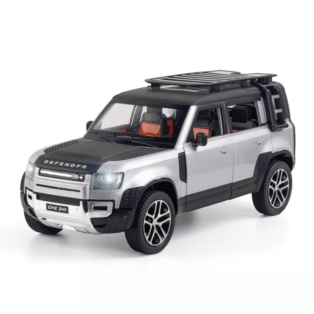 See full amazon price history chart for ARNIYAVALA Land Rover Defender Guard SUV 1:24 Big Size Diecast Scale Model Metal Pull Back Toy car for Kids with Openable Doors & Light, Music Toy Vehicle for Kids (Silver) ARNIYAVALA Land Rover Defender Guard SUV 1:24 Big Size Diecast Scale Model Metal Pull Back Toy car for Kids with Openable Doors & Light, Music Toy Vehicle for Kids (Silver) (B0D6YVFVQW) Amazon Price History, Amazon Price Tracker
