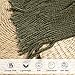 lifein Throw Blanket for Couch, Soft Green Boho Decor Bed Throw,Cozy Knitted Chenille Farmhouse Lightweight Throw (Olive Green,60 * 80