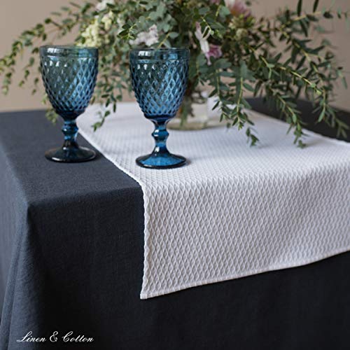 Linen & Cotton Beautiful and Simple Table Runner Maribella, 25% Linen, 75% Cotton - Image 2