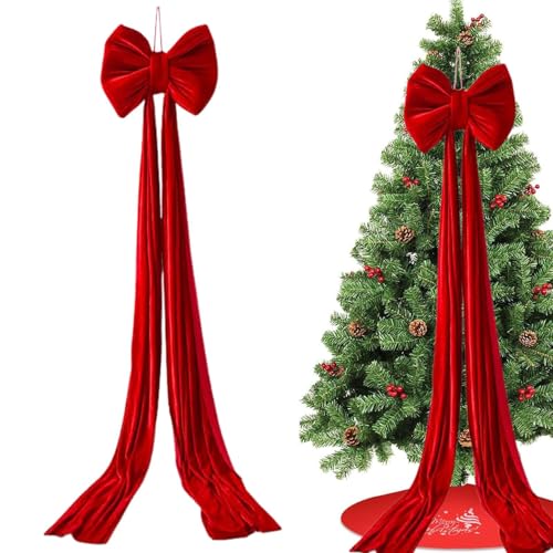 Cinta para árbol de Navidad extra grande: decoración elegante preatada para ventanas y puertas 6