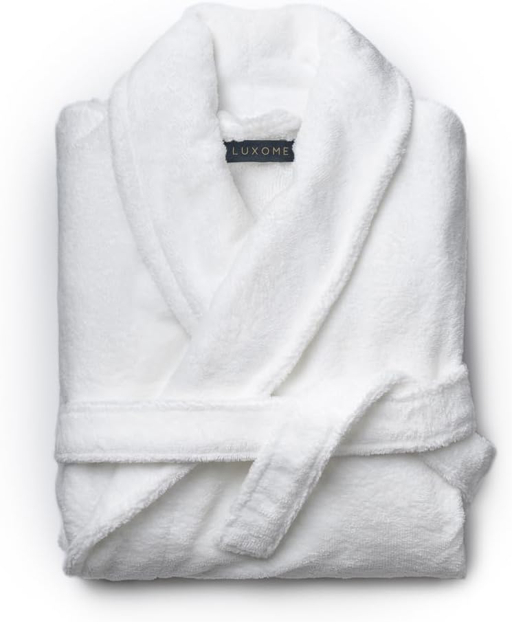 LUXOME Resort Bathrobe | Mid-length | Unisex | Soft & Absorbent | Viscose from Bamboo Blend | S, M, L, XL Sizes