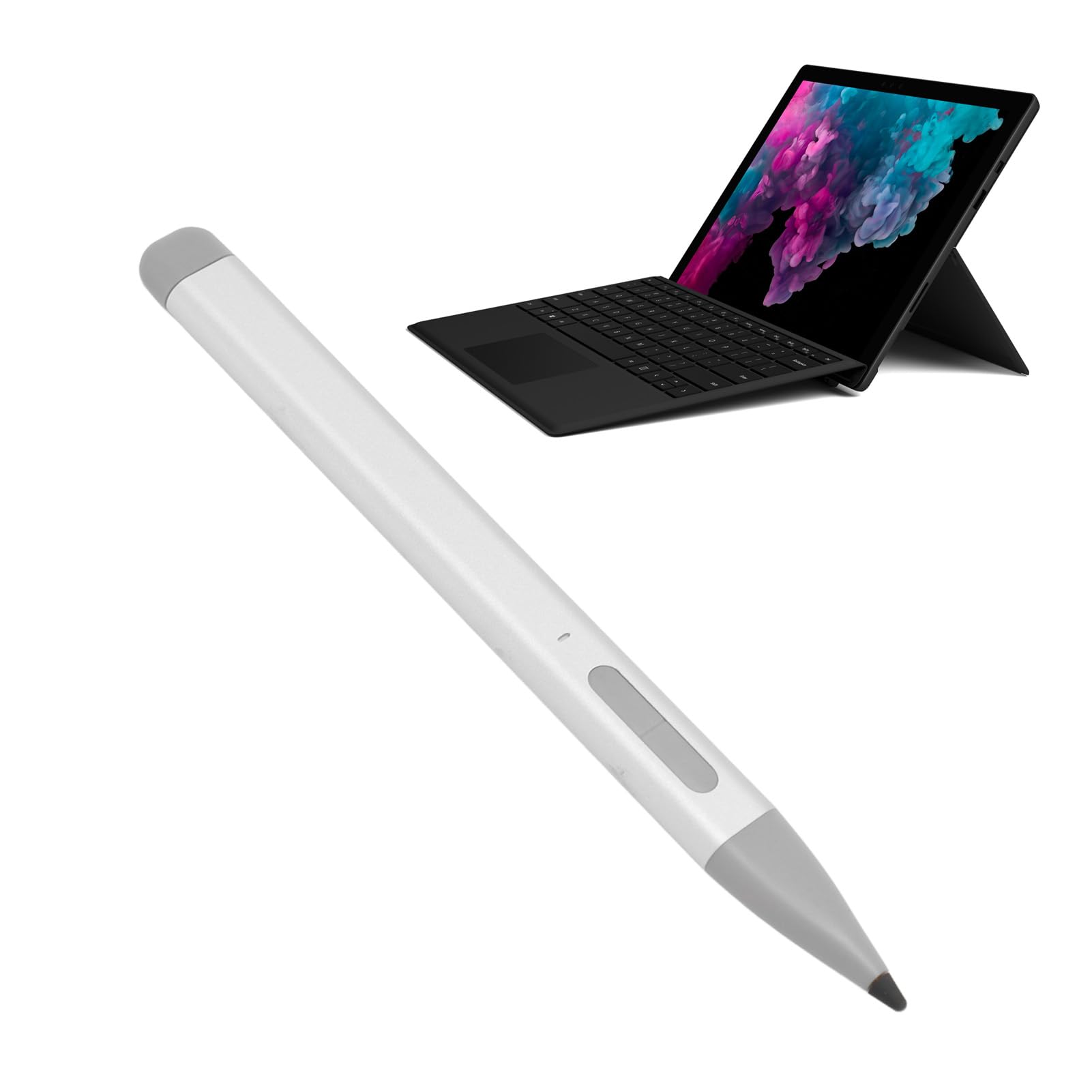 Penne per Stilisti per Touch Screen, Penna Stilo per Touchscreen, Bassa Latenza, Perfetta per Prendere Appunti, Disegnare e Firmare Documenti (SILVER)