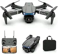 Drone FPV com câmeras 4K Dual HD, versão atualizada, quadricóptero RC para adultos e crianças, drone WiFi RC para iniciantes, vídeo ao vivo-E99