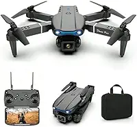 Drone FPV com câmeras 4K Dual HD, versão atualizada, quadricóptero RC para adultos e crianças, drone WiFi RC para iniciantes, vídeo ao vivo-E99