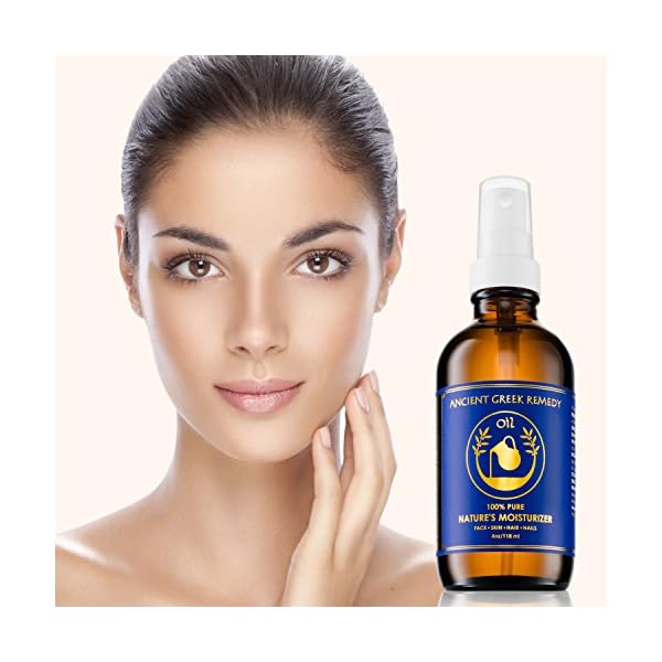 Organic-Blend-of-Olive-Lavender-Almond-and-Grapeseed-oils-with-Vitamin-E-Day-and-night-Moisturizer-for-Skin-Dry-Hair-Face-Scalp-Foot-Cuticle-and-Nail-Care-Natural-Body-oil-for-Men-and-Women Ancient Greek Remedy Organic Face and Body Oil for Dry Skin, Hair, Hands, Cuticles and Nails Care. Olive, Lavender, Almond, Vitamin E and Grapeseed Oils. Natural Moisturizer for Women, Men 4oz