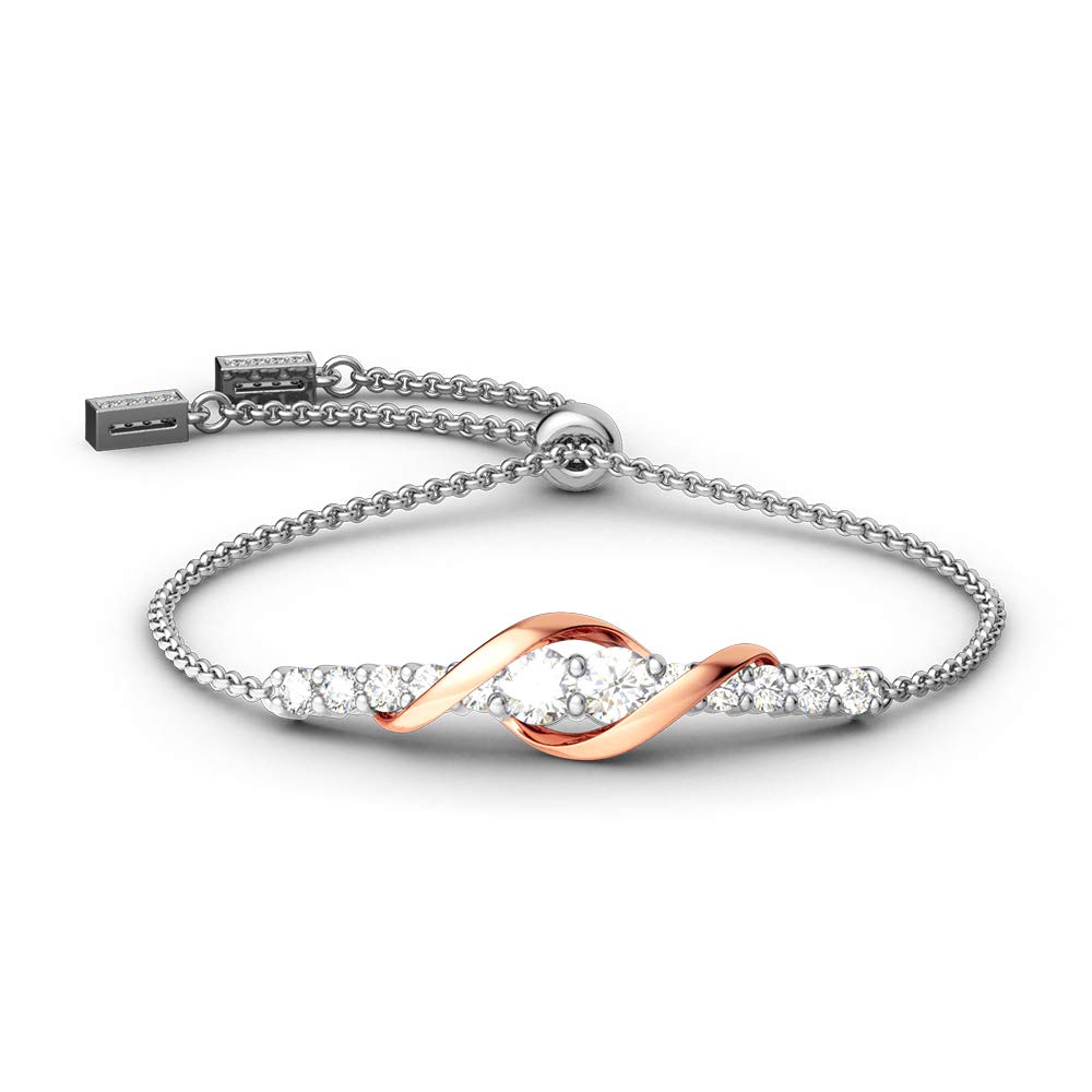 Amazon | Jeulia ブレスレット レディース シルバー s925 シンプル