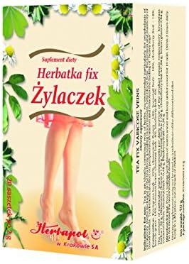 HERBAPOL - Tea FIX Against VARICOSE Veins - 20 sachets - The Tea is Especially Recommended for People who Have Problems with haemorrhoids and varicose Veins