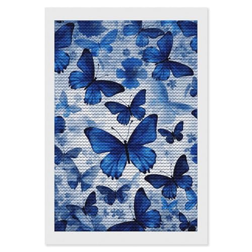 Peinture diamant papillons bleus de qualité supérieure pour mur
