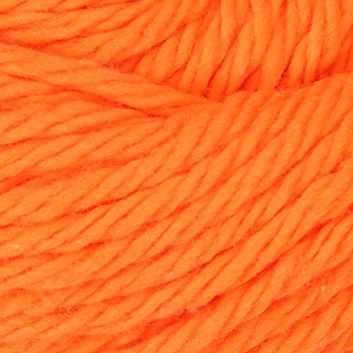 Image of Lily 10200101628 Sugar 'N Cream The Original Solid Yarn, 2.5oz, Medium 4 Gauge, 100% Cotton - Hot Orange - Machine Wash & Dry (Pack of 3)