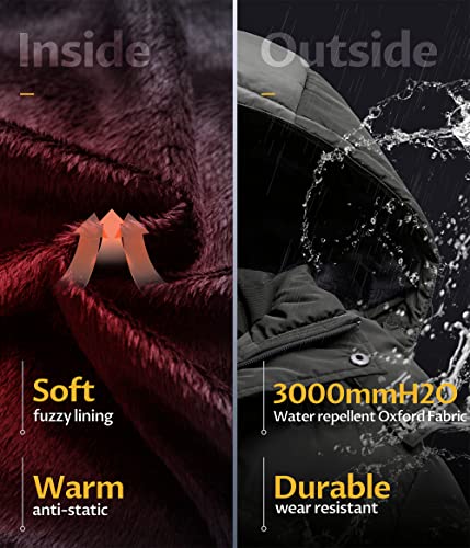 Image of Men's Puffer Jacket Waterproof Winter Parka jacket Warm Thicken Ski Coat