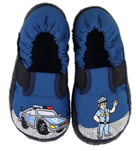Beck Mädchen Polizei Hüttenschuhe, Blau, 29 EU