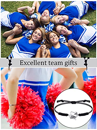 Image of Inbagi 48 Pcs Cheer Team Gifts Bulk Cheerleader Bracelet Party Favors