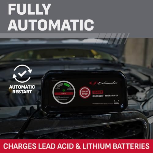 Image of Schumacher Electric 6A Car Battery Charger & Maintainer, 6V /12V - SC1281