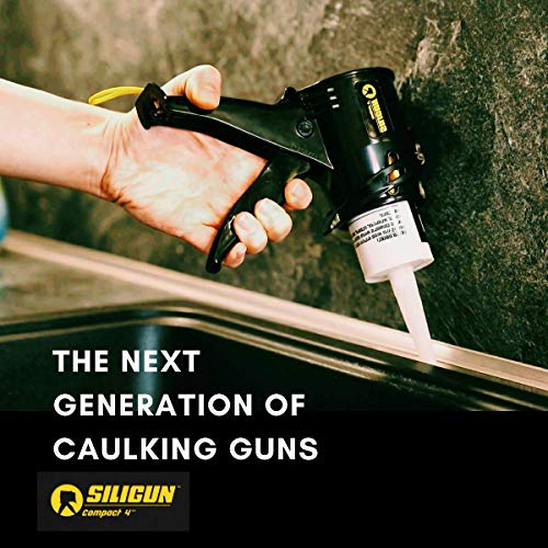 SILIGUN Caulking Gun - Anti Drip Extreme-Duty Caulking Gun - Patented New and Innovative Design - Lightweight ABS Frame - for the Smallest to the Largest Jobs - Compact-Design Just 4 Inches / 0.65 lbs