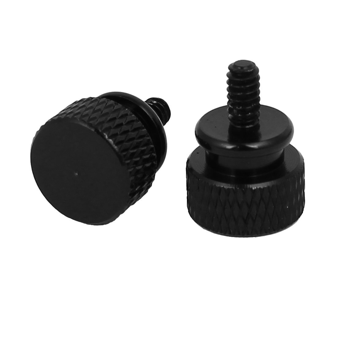 6 Viti Zigrinate 6#32 Per Case PC – Alluminio Nero Per Serraggio Manuale