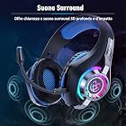 Foto di Tatybo Cuffie Gaming con Microfono Noise Cancelling per Ps4 Ps5 PC