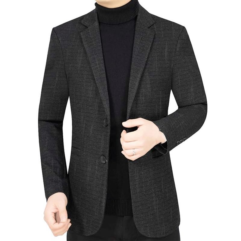 Suit Jacket Mens Brown Casual Blazers Slim Fit Sport Coat Suit Jacket Lightweight Two Button Jacket for Prom Homecoming