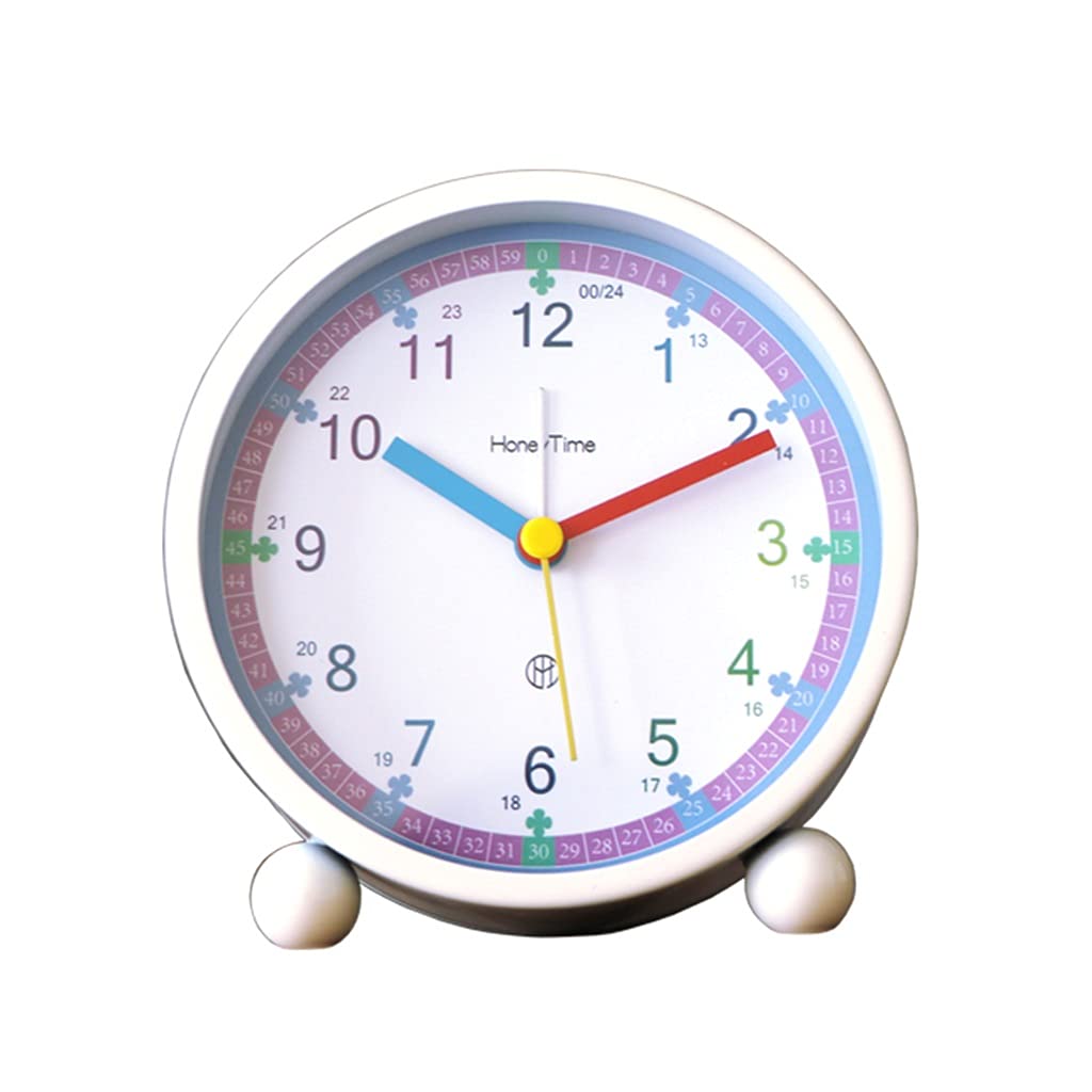HRWLY Learning night light little alarm clock with silent learn bedside(D)