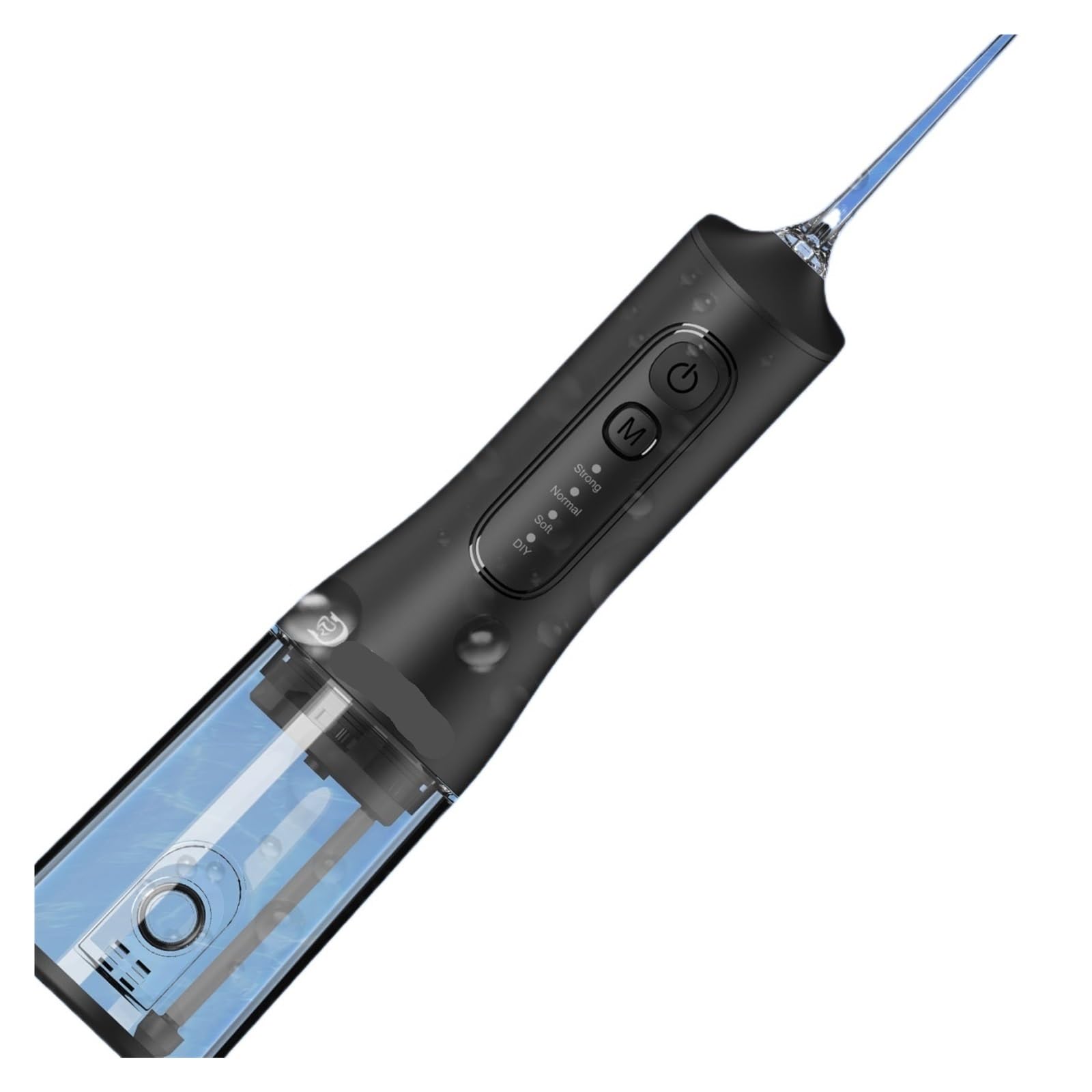 Irrigatore orale senza fili WaterFlosser 300ML Carica acqua portatile 7 ugelli 4 modalità(YD06WHITE)