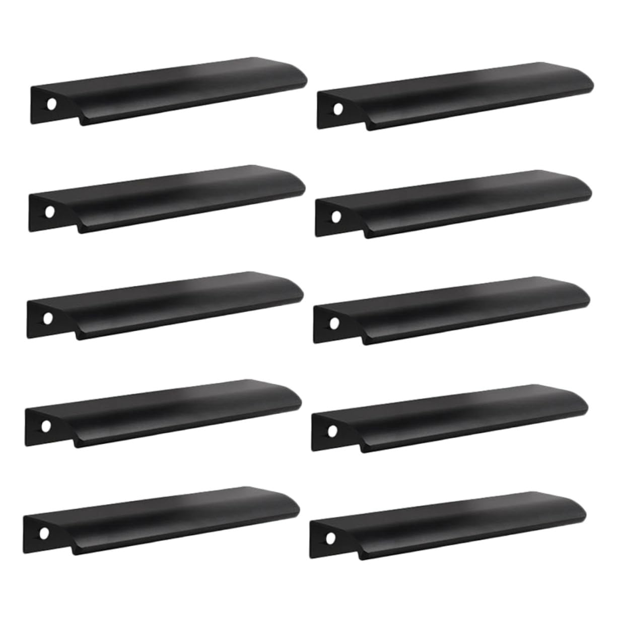 10 Stück Teiliges Unsichtbare Arc Aluminium Möbelgriffe für Schranktüren Selbstklebende Langlebige Praktische Bar Modernes Design für Küchen Möbelmontage