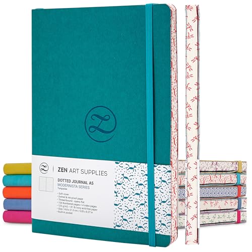 ZenART Supplies A5 Bullet Journal - Enjoy Bullet Journaling with