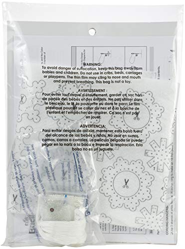 Bucilla 86984E Elegant Christmas Snowflakes Felt Applique Ornament Kit thumb #2