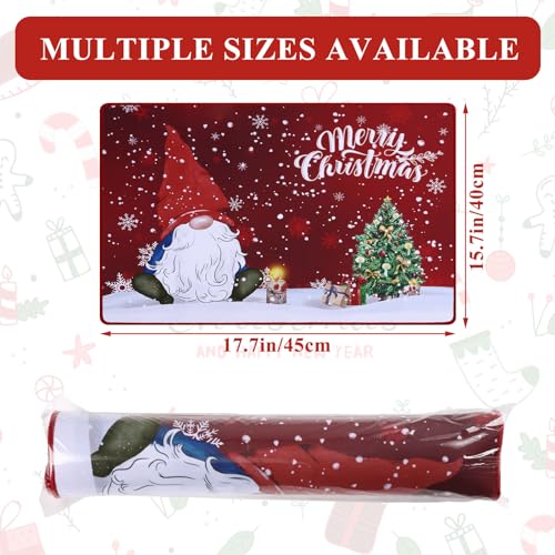 Hiiarug ZDDXSR1 Dish Drying Mat For Kitchen Countertop Decor,Christmas Kitchen Drying Pad Absorbent Dish Drainer Mat,Ganom Christmas Heat Insulation Pad,Merry Christmas Kitchen Decor Mat,16 X 18 Inches thumb #4
