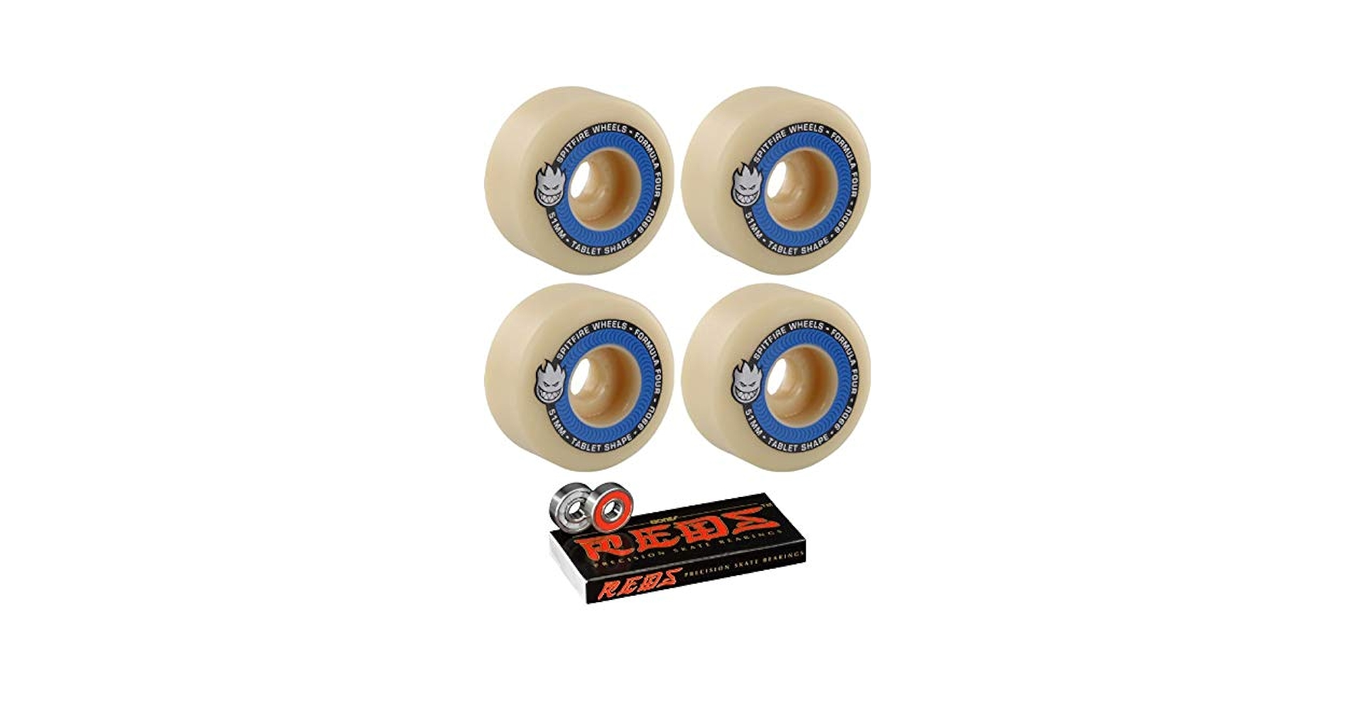 スケートボード SPITFIRE FORMULA FOUR 101d 51mm TABLETS Spitfire Formula 4 Tablet 101 - WAVELINES SURF SHOP