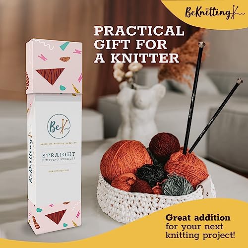 Beknitting ASNDL-00 Knitting Needles, 9Pc Aluminum Straight Set thumb #5