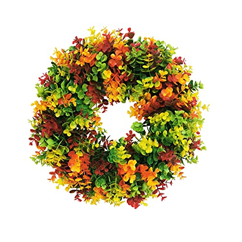 Couronne d'automne en eucalyptus pour une ambiance de Thanksgiving chaleureuse