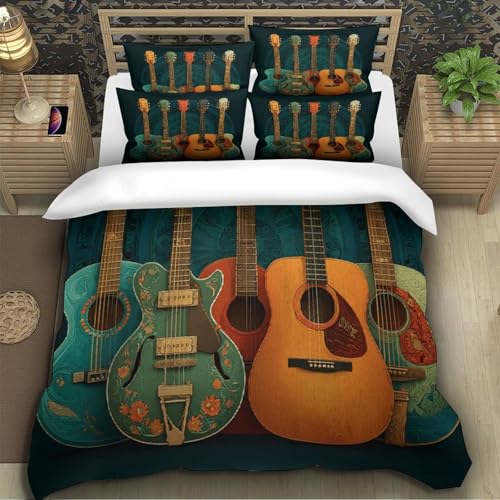 Housse de couette abstraite en microfibre premium lit double 200x200 - 5