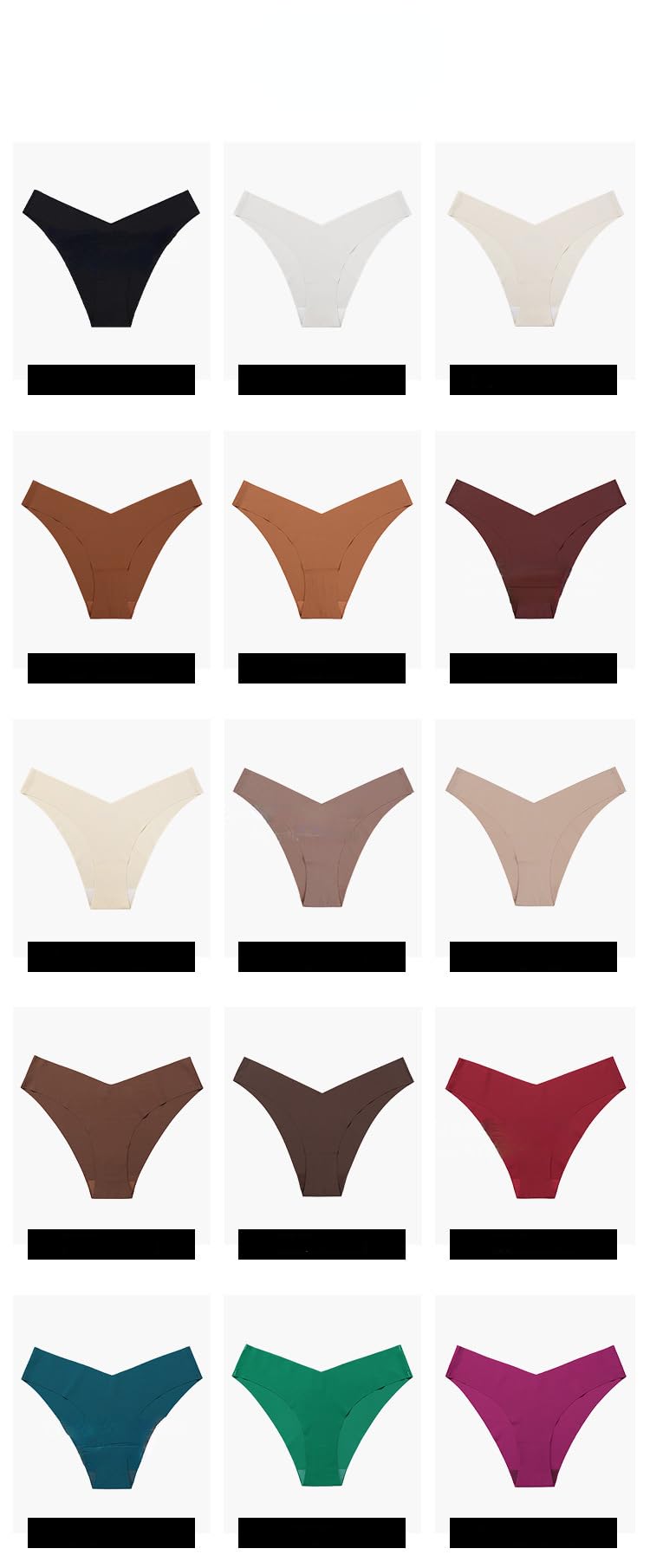 GRAYDREAM Sexy Mujer Lenceria Ropa Interior Deportiva Transpirable Sin Costuras De Seda Helada 6 Piezas