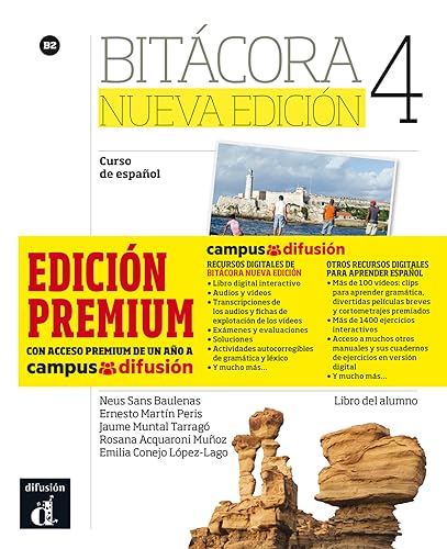Portada de Bitácora 4 Libro Del Alumno Ne Versión Premium. B2