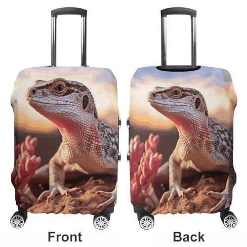 Travel Luggage Protector Cover Waterproof Wheeled Travel White Lizard Suitcase Covers Case For 19-32 Inch Luggage3