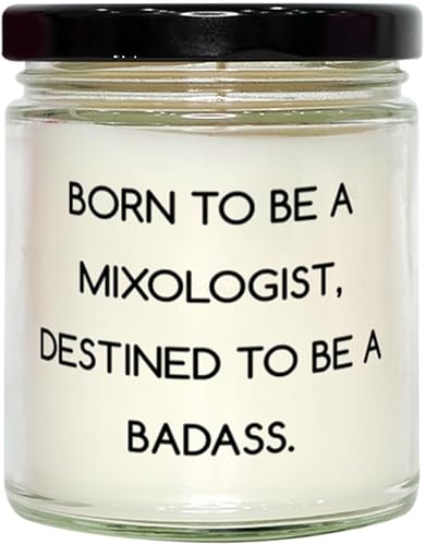 Divertida vela de aroma mixólogo, Born to BE A Mixologist, destinada a ser A, regalo para compañeros de trabajo, regalos únicos de amigos, recetas Divertida vela de aroma mixólogo, Born to BE A Mixologist, destinada a ser A, regalo para compañeros de trabajo, regalos únicos de amigos, recetas