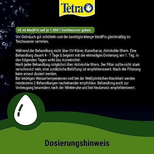 Tetra Pond MediFin - Medikament für Teichfische gegen die häufigsten Krankheiten, auch zur Vorbeugung und Desinfektion, 500 ml Flasche – Bild 6