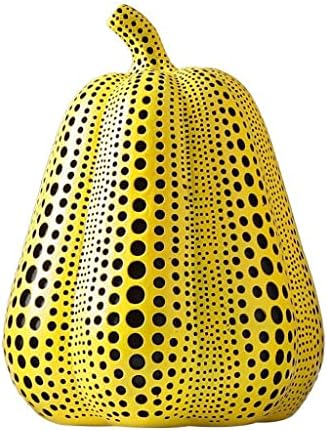 FOTOEV Modern Minimalist Polka Dot Creative Decoration Fruit Ornaments Home Decoration Personality Cute Ornaments Sculpture (Color : Pumpkin High, Size : Big Size)