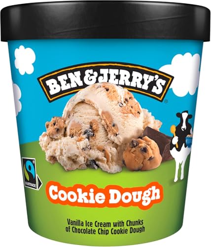 Ben & Jerry's Helado Tarrina Cookie Dough Vainilla con cookies y trocitos de chocolate​ 465ml