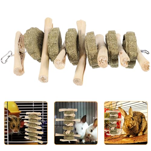 MINAOLULUS 小動物用天然歯固めスナック かじり棒 ハムスター モルモット ウサギ対応 噛むおもちゃ ストレス解消 友達代わり ペット遊具