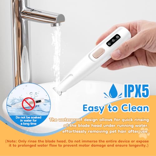 Mcbazel Pet Micro Precision Trimmer, Multifunctional Pet Hair Trimmer Waterproof Rechargeable Shaver with LED Light for Paws Eyes Ears Face Buttocks for Small Dogs and Cats,50dB Quiet Shave. - Image 6