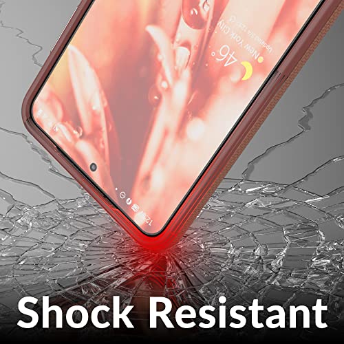 Image of Crave for Galaxy S21 Case, Shockproof Protection Dual Layer Case for Samsung Galaxy S21, S21 5G (6.2 inch) - Blush