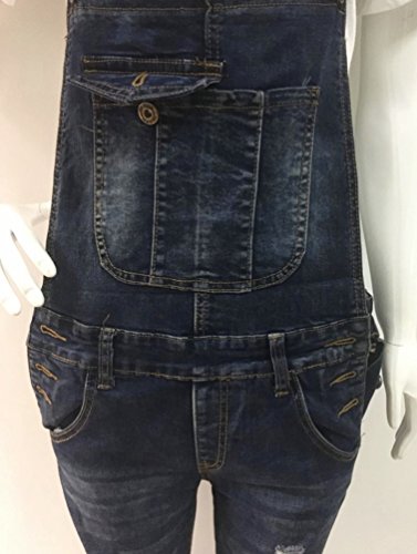 Dooxi Donna Lunga Casual Salopette Jeans Elegante