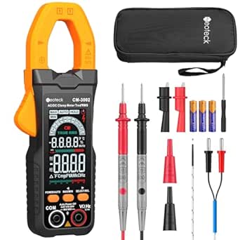 Neoteck Clamp Meter 6000 Counts Clamp Multimeter 800A AC/DC Current Auto Selection Color Screen TRMS Voltage,Capacitance,Continuity,Resistance,NCV,Diode,Frequency for Home,Auto,Industrial,HVAC