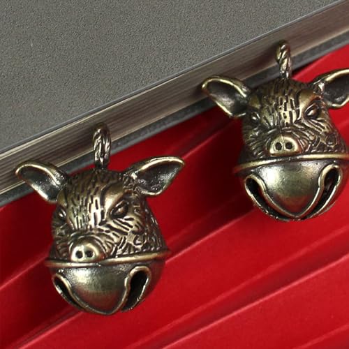 5PCS-Animal-Shaped-Bells-Brass-Pig-Head-Bell-Decorative-Pendants-for-Keys-Backpacks-Key-Chain 5PCS Animal Shaped Bells Brass Pig Head Bell Decorative Pendants for Keys Backpacks Key Chain