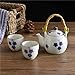 Styl Dworski Zestaw Upominkowy Japońskiej Herbaty Zestawy Do Herbaty Dla Dorosłych Ceramiczny Dzbanek Do Herbaty Z Uchwytem Zestaw Chińskiej Herbaty Kwiatowej Porcelany Czajnik I 2 Filiżanki Do P