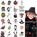 Unomor Halloween Tattoos for Kids Glow in The Dark Trick or Treat Bags Filler Halloween Party Favors 144 Assorted