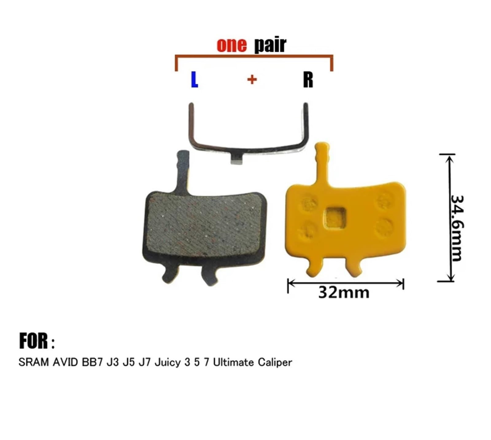 Fahrradbremsbeläge Keramik MTB Mountainbike Fahrrad Scheibenbremsbeläge for BB7 J3 J5J7 Ultimative Bremssattel Teile